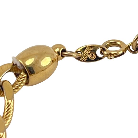 Trifari Link Chain Bracelet Vintage 1970s 1980s Vintage Classic Everyday - Picture 5 of 7
